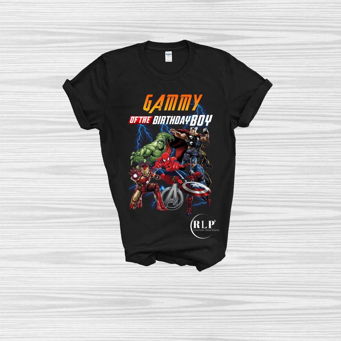 Karter's Marvel Birthday Shirts